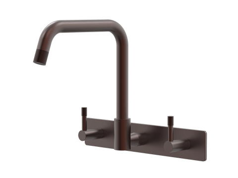 Tapware ParTaps Elm Sink Set Wall Swivel Colour: Antique Copper Style: On Plate Place & Palette