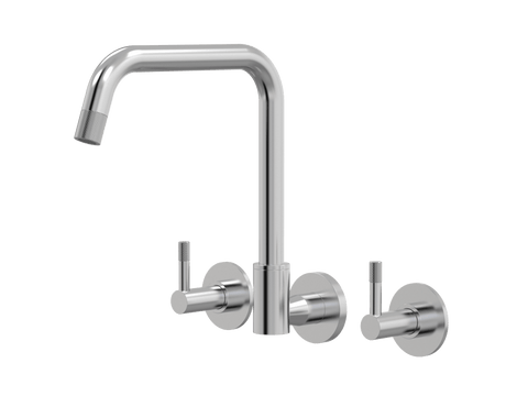Tapware ParTaps Elm Sink Set Wall Swivel Colour: Brushed Chrome Style: Original Place & Palette