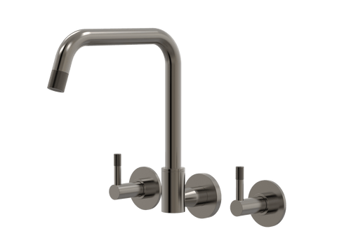 Tapware ParTaps Elm Sink Set Wall Swivel Colour: Brushed Gunmetal Style: Original Place & Palette