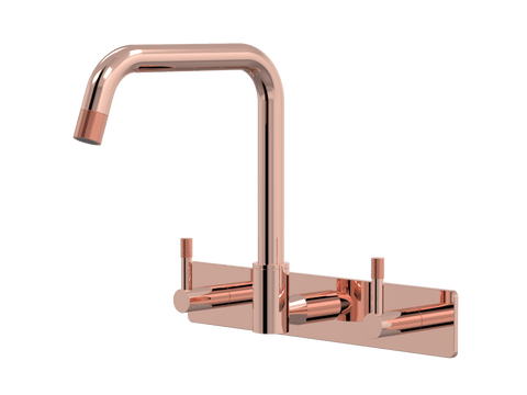 Tapware ParTaps Elm Sink Set Wall Swivel Colour: Copper Style: On Plate Place & Palette