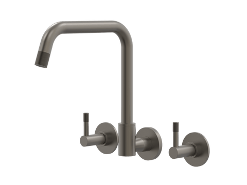 Tapware ParTaps Elm Sink Set Wall Swivel Colour: Gunmetal Style: Original Place & Palette