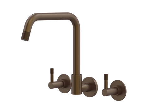 Tapware ParTaps Elm Sink Set Wall Swivel Colour: Native Brass Style: Original Place & Palette