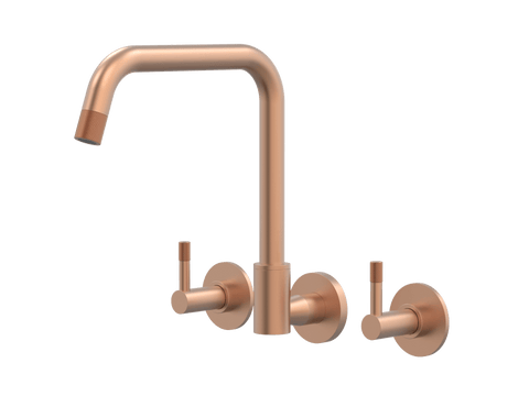 Tapware ParTaps Elm Spa Set Wall Swivel Colour: Brushed Copper Place & Palette