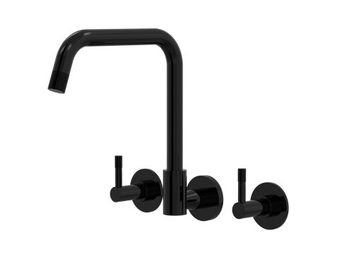 Tapware ParTaps Elm Spa Set Wall Swivel Colour: Midnight Black Place & Palette