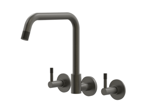 Tapware ParTaps Elm Spa Set Wall Swivel Colour: Volcanic Grey Place & Palette