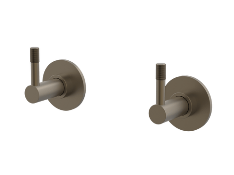 Tapware ParTaps Elm Top Assemblies Wall Pair Colour: Antique Bronze Place & Palette