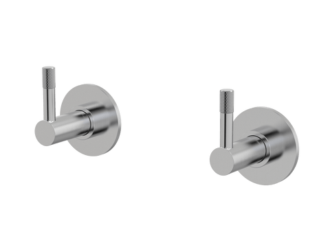 Tapware ParTaps Elm Top Assemblies Wall Pair Colour: Brushed Chrome Place & Palette