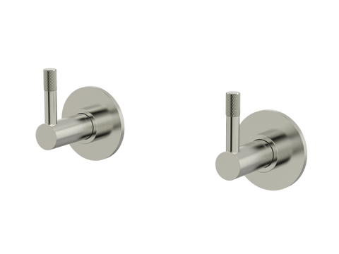 Tapware ParTaps Elm Top Assemblies Wall Pair Colour: Brushed Nickel Place & Palette