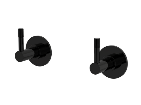 Tapware ParTaps Elm Top Assemblies Wall Pair Colour: Midnight Black Place & Palette
