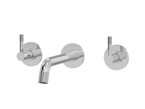 Tapware ParTaps Elm Wall Basin Set Colour: Chrome Style: Original Place & Palette