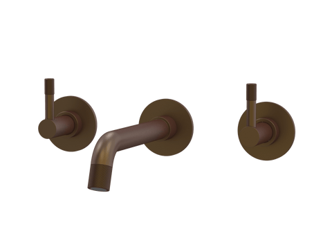 Tapware ParTaps Elm Wall Basin Set Colour: Native Brass Style: Original Place & Palette