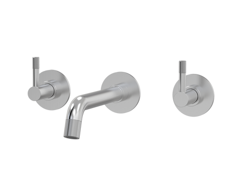 Tapware ParTaps Elm Wall Bath Set - 160mm Colour: Brushed Chrome Style: Original Place & Palette