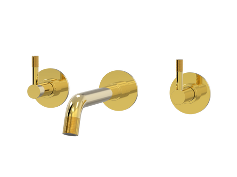 Tapware ParTaps Elm Wall Bath Set - 160mm Colour: Gold Style: Original Place & Palette