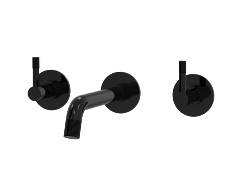 Tapware ParTaps Elm Wall Bath Set - 160mm Colour: Midnight Black Style: Original Place & Palette