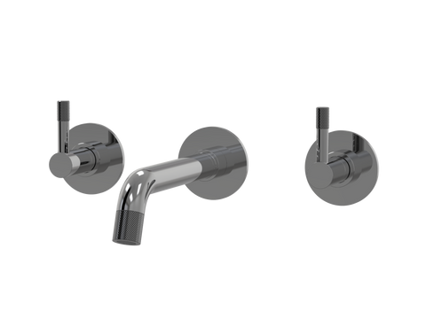 Tapware ParTaps Elm Wall Bath Set - 200mm Colour: Black Sapphire Style: Original Place & Palette