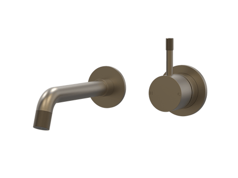 Tapware ParTaps Elm Wall Mixer Basin Set - No Back Plate Colour: Antique Bronze Size: 160mm Place & Palette