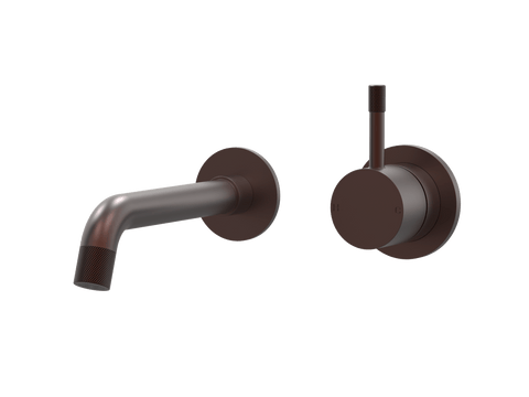Tapware ParTaps Elm Wall Mixer Basin Set - No Back Plate Colour: Antique Copper Size: 160mm Place & Palette
