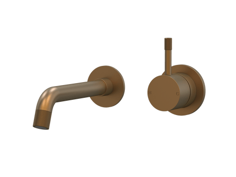 Tapware ParTaps Elm Wall Mixer Basin Set - No Back Plate Colour: Burnished Size: 160mm Place & Palette