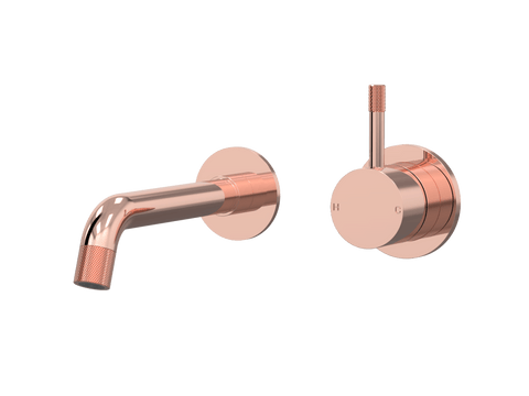 Tapware ParTaps Elm Wall Mixer Basin Set - No Back Plate Colour: Copper Size: 160mm Place & Palette