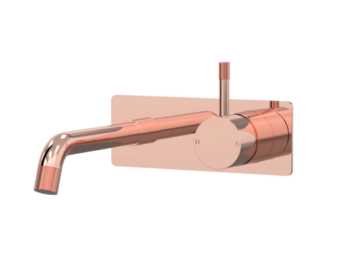 Tapware ParTaps Elm Wall Mixer Basin Set - On Plate Colour: Copper Size: 160mm Place & Palette