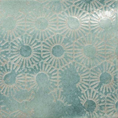 Tiles The Peninsula Collection Enso Square Tile Colour: Teal Décor Place & Palette