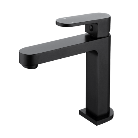 Tapware Modern National Eva Mini Basin Mixer Style: Standard Colour: Electroplated Matte Black Place & Palette