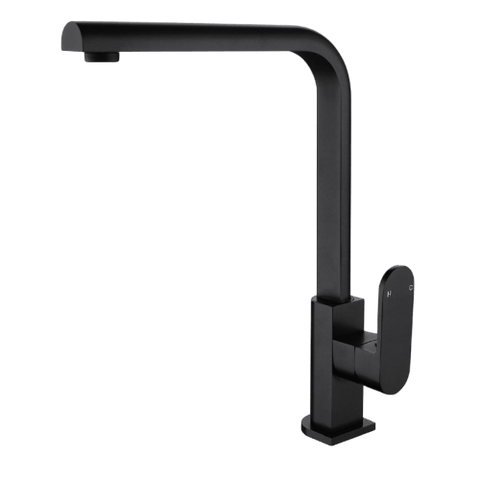 Tapware Modern National Eva Mini Kitchen Mixer Colour: Electroplated Matte Black Place & Palette