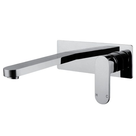 Tapware Modern National Eva Mini Wall Combination Colour: Electroplated Chrome Place & Palette