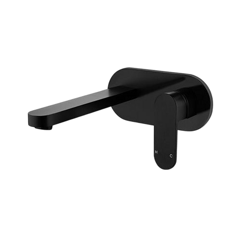 Tapware Modern National Eva Wall Combination Colour: Electroplated Matte Black Place & Palette
