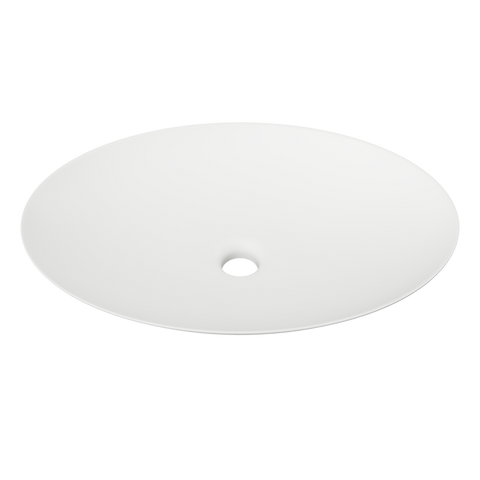 Basins Timberline Feather Ceramic Basin 500mm Color: White Matte Place & Palette