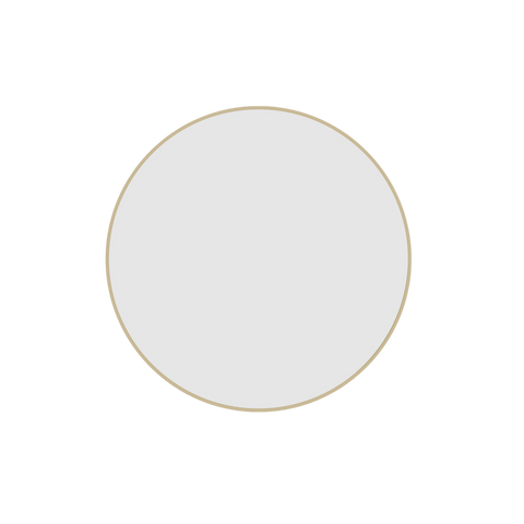 Mirrors Thermogroup Round Framed Mirror Colour: Gold Size: 600mm Dia Demister: With Demister Place & Palette