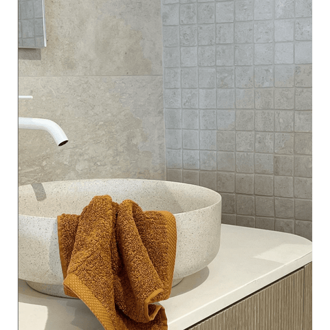 Basins Pietra Bianca Georgia Basin Colour: Malibu Solid Size: 360x130mm Place & Palette