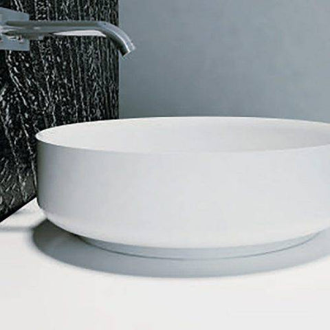 Basins Pietra Bianca Georgia Basin Colour: Malibu Solid Size: 360x130mm Place & Palette