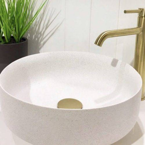 Basins Pietra Bianca Georgia Basin Colour: Malibu Solid Size: 360x130mm Place & Palette