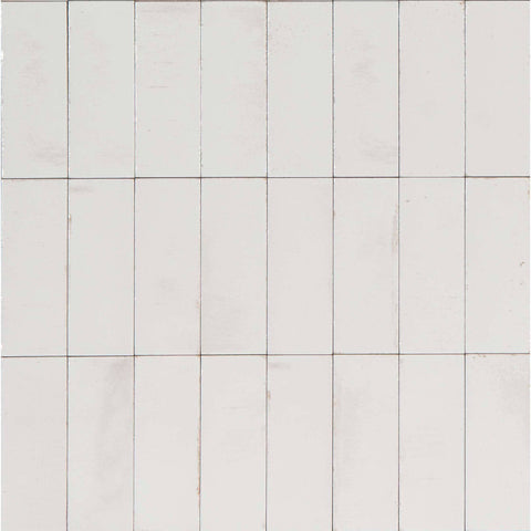 Tiles The Manly Collection Gleeze Porcelain Tile Colour: Bianco White Gloss Size: 75x200mm Place & Palette