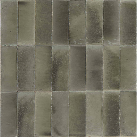 Tiles The Manly Collection Gleeze Porcelain Tile Colour: Grigio Charcoal Gloss Size: 75x200mm Place & Palette