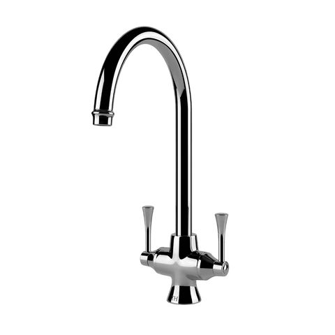 Tapware Turner Hastings Gosford Double Sink Mixer Colour: Chrome Place & Palette