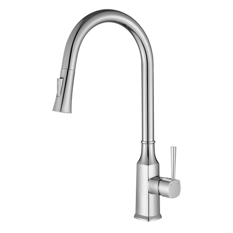 Tapware Modern National Helena Pull Out Kitchen Mixer Colour: Electroplated Chrome Place & Palette
