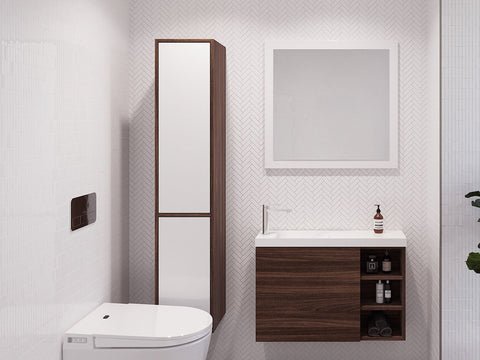 Vanities Timberline Hudson Tallboy Wall Hung Size: W 300mm Place & Palette