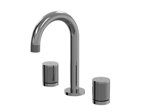Tapware ParTaps IDK Basin Set Swivel Colour: Black Sapphire Place & Palette