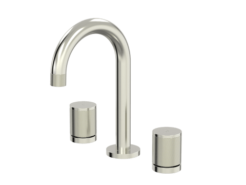 Tapware ParTaps IDK Basin Set Swivel Colour: Brushed Nickel Place & Palette