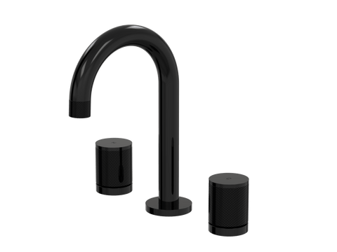 Tapware ParTaps IDK Basin Set Swivel Colour: Midnight Black Place & Palette