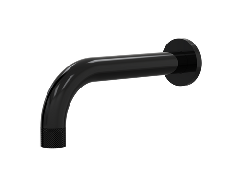 Tapware ParTaps IDK Basin Wall Fixed Outlet - 90 Degree Colour: Midnight Black Place & Palette