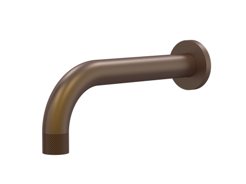 Tapware ParTaps IDK Bath Wall Fixed Outlet - 90 Degree Colour: Native Brass Outlet: 160mm Place & Palette