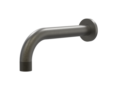 Tapware ParTaps IDK Bath Wall Fixed Outlet - 90 Degree Colour: Volcanic Grey Outlet: 160mm Place & Palette
