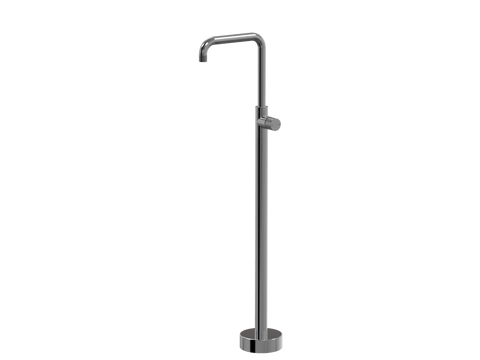 Tapware ParTaps IDK Floor Bath Filler MIxer - 90 Degree Colour: Black Sapphire Place & Palette