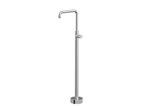 Tapware ParTaps IDK Floor Bath Filler MIxer - 90 Degree Colour: Brushed Chrome Place & Palette