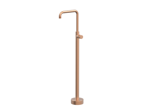 Tapware ParTaps IDK Floor Bath Filler MIxer - 90 Degree Colour: Brushed Copper Place & Palette