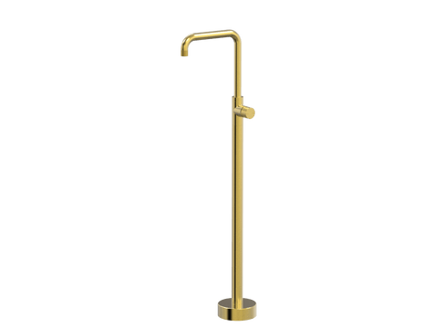 Tapware ParTaps IDK Floor Bath Filler MIxer - 90 Degree Colour: Brushed Gold Place & Palette
