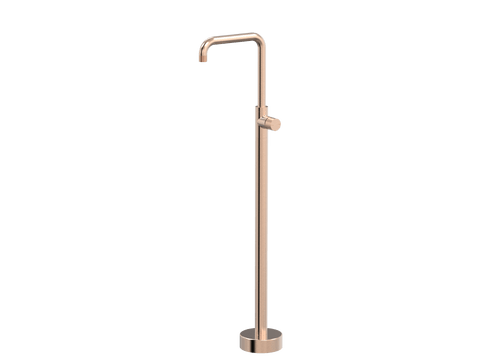 Tapware ParTaps IDK Floor Bath Filler MIxer - 90 Degree Colour: Brushed Rose Gold Place & Palette